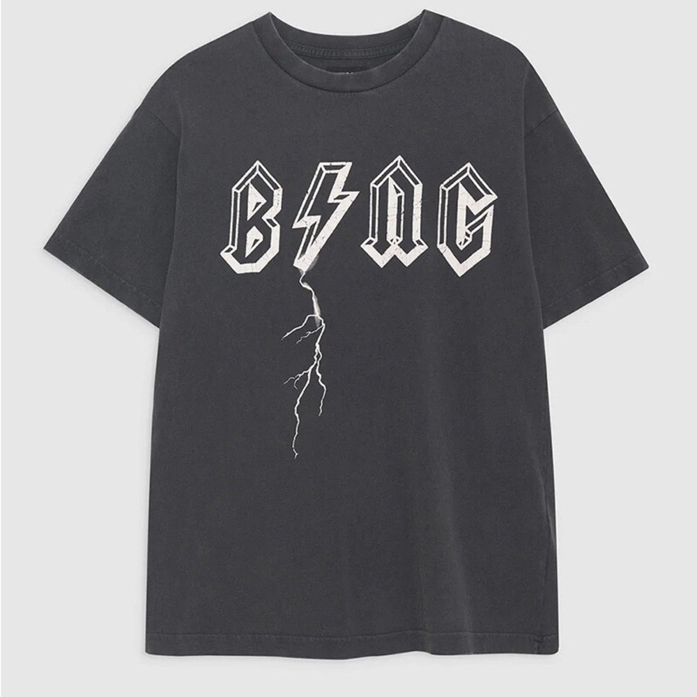 Anine Bing Lightning Bolt Oversized T-Shirt sz MEDIUM - Picture 7 of 7